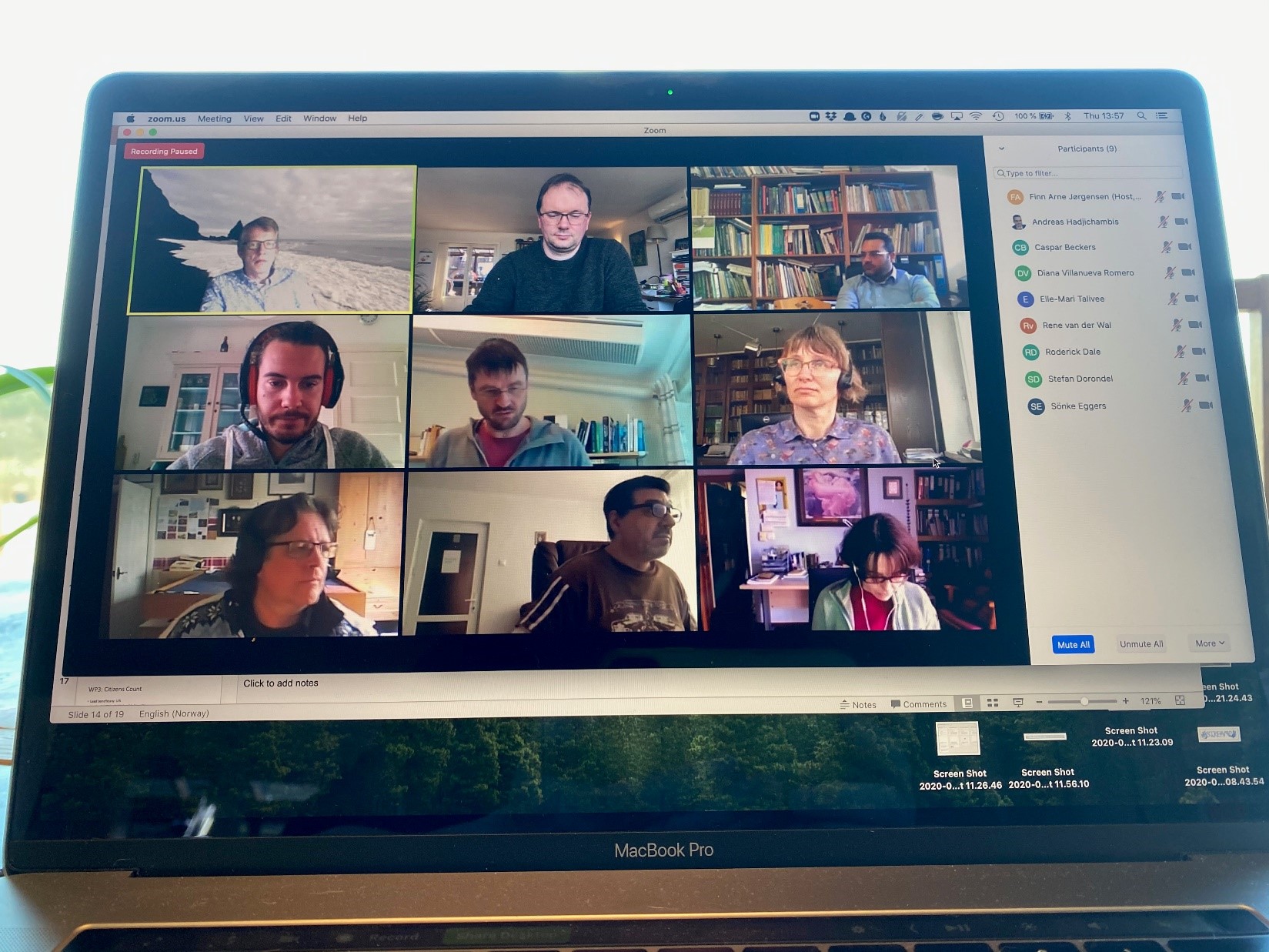 Photo of online meeting